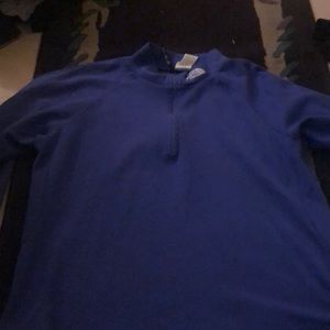 Purple North face quarter zip sweater